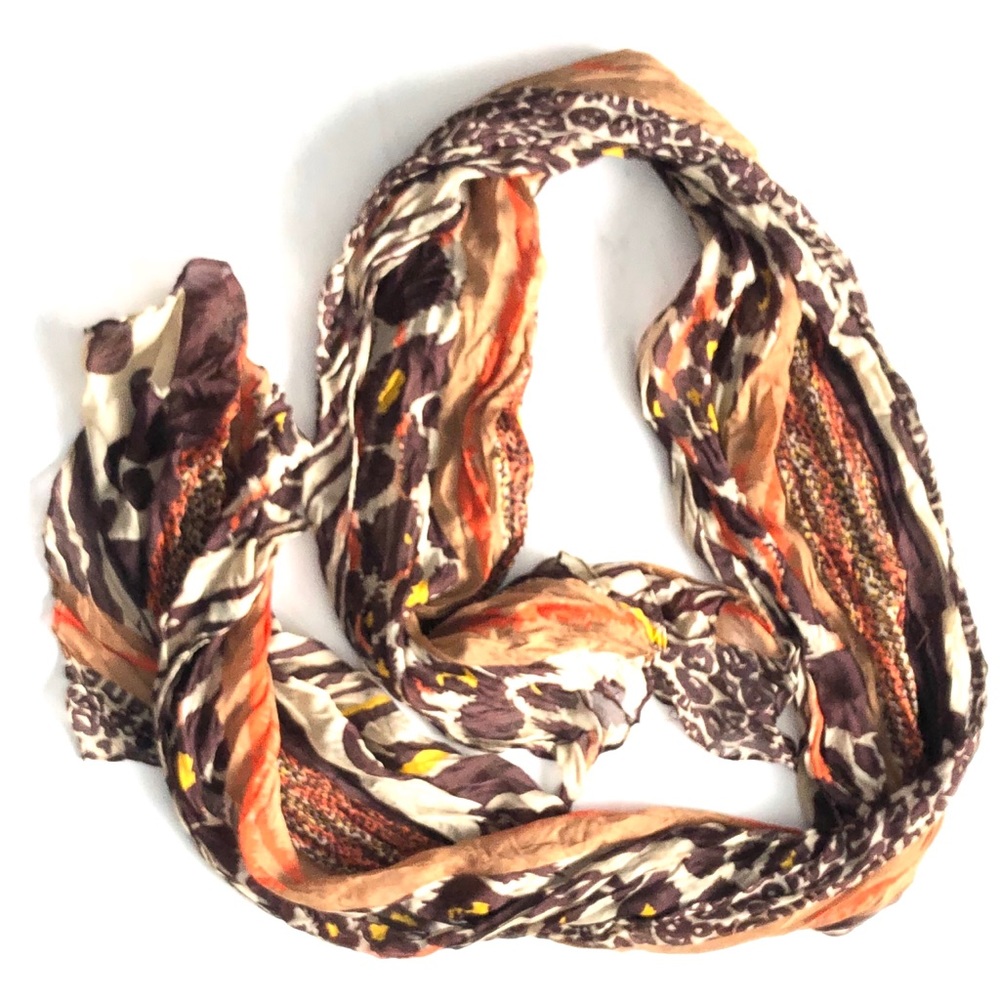 Animal Print Patterned Scarf